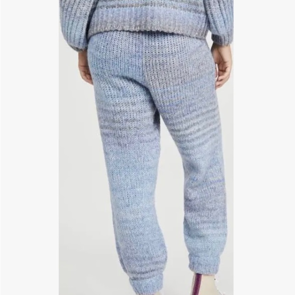 LoveShackFancy Wool Blossom Pant in Blue Horizon Women's Size M with tags - Picture 6 of 8